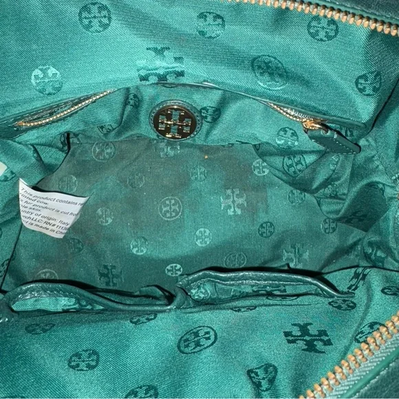 Tory Burch Priscilla Pony Hair Crossbody/Satchel Bag in Teal - Picture 13 of 16